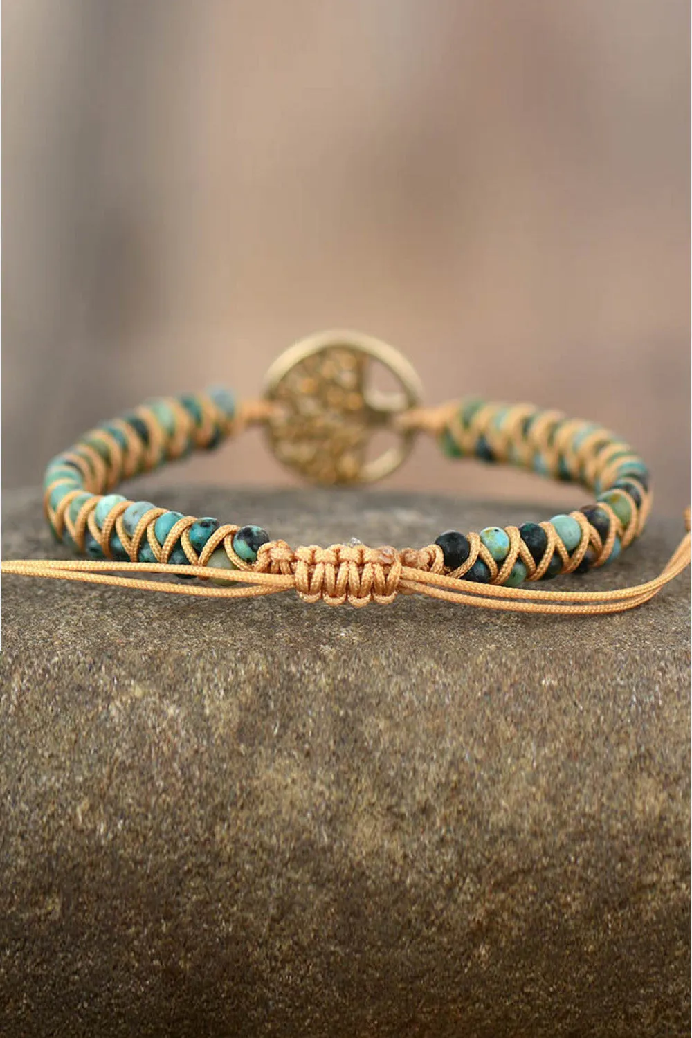 Handmade Tree Shape Beaded Copper Bracelet sold by Gigi Laurent product image thumbnail 4