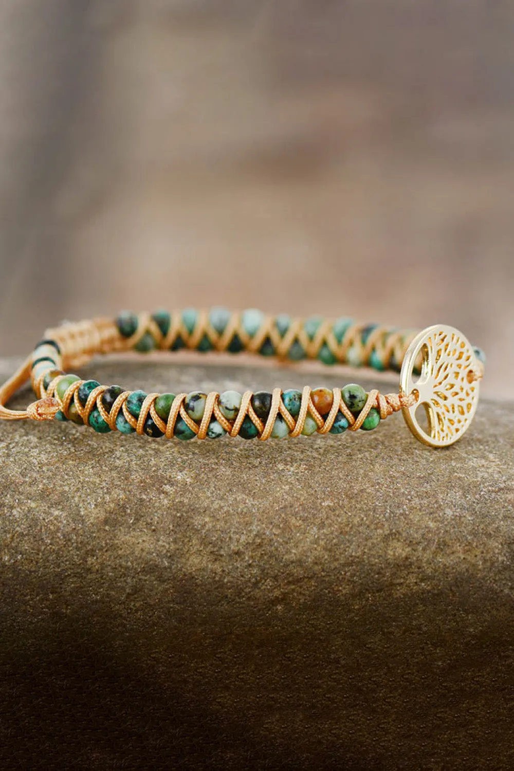 Handmade Tree Shape Beaded Copper Bracelet sold by Gigi Laurent product image thumbnail 3