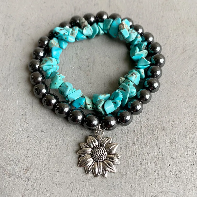 Turquoise Alloy Bracelet sold by Gigi Laurent product image thumbnail 4