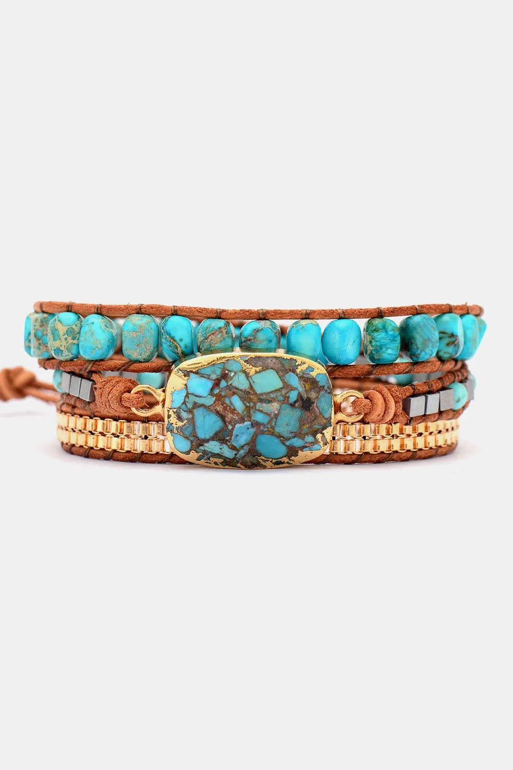 Handmade Natural Stone Copper Bracelet sold by Gigi Laurent product image thumbnail 2