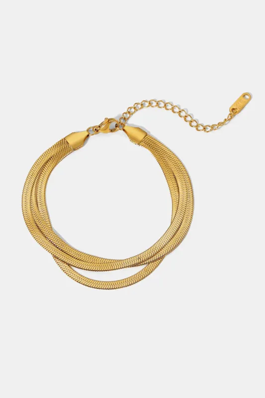 Triple-Layered Snake Chain Bracelet sold by Gigi Laurent