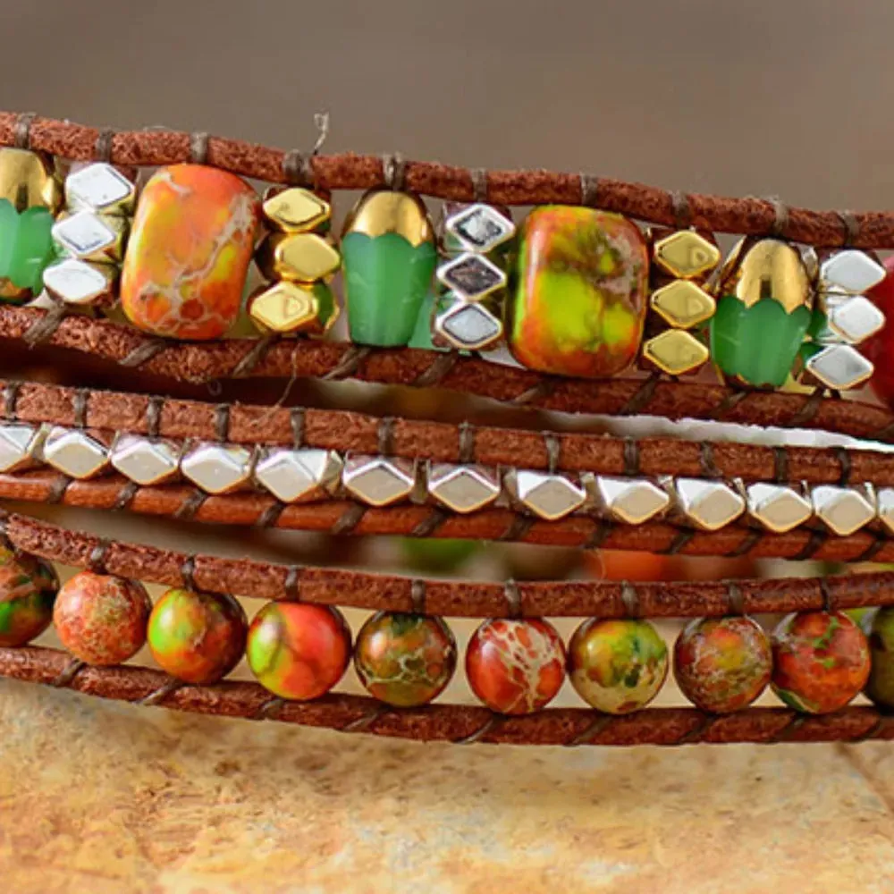 Natural Stone Woven Bracelet sold by Gigi Laurent product image thumbnail 3