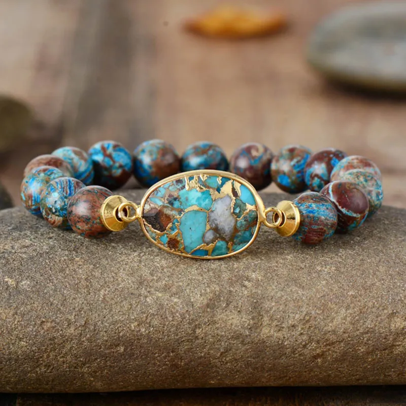 Natural Stone Beaded Bracelet sold by Gigi Laurent