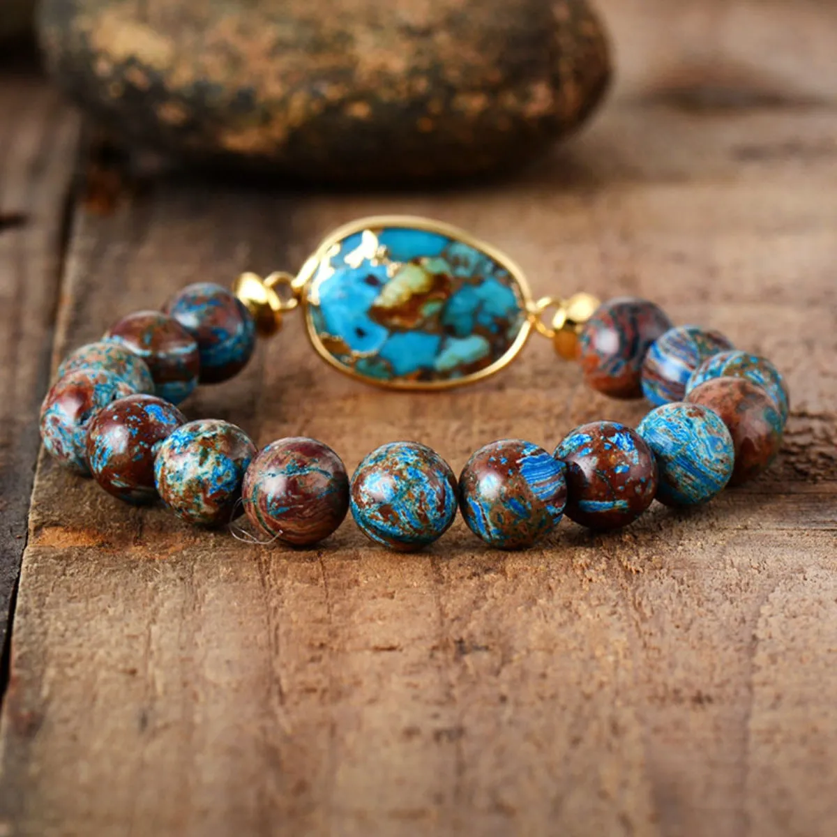 Natural Stone Beaded Bracelet sold by Gigi Laurent product image thumbnail 2