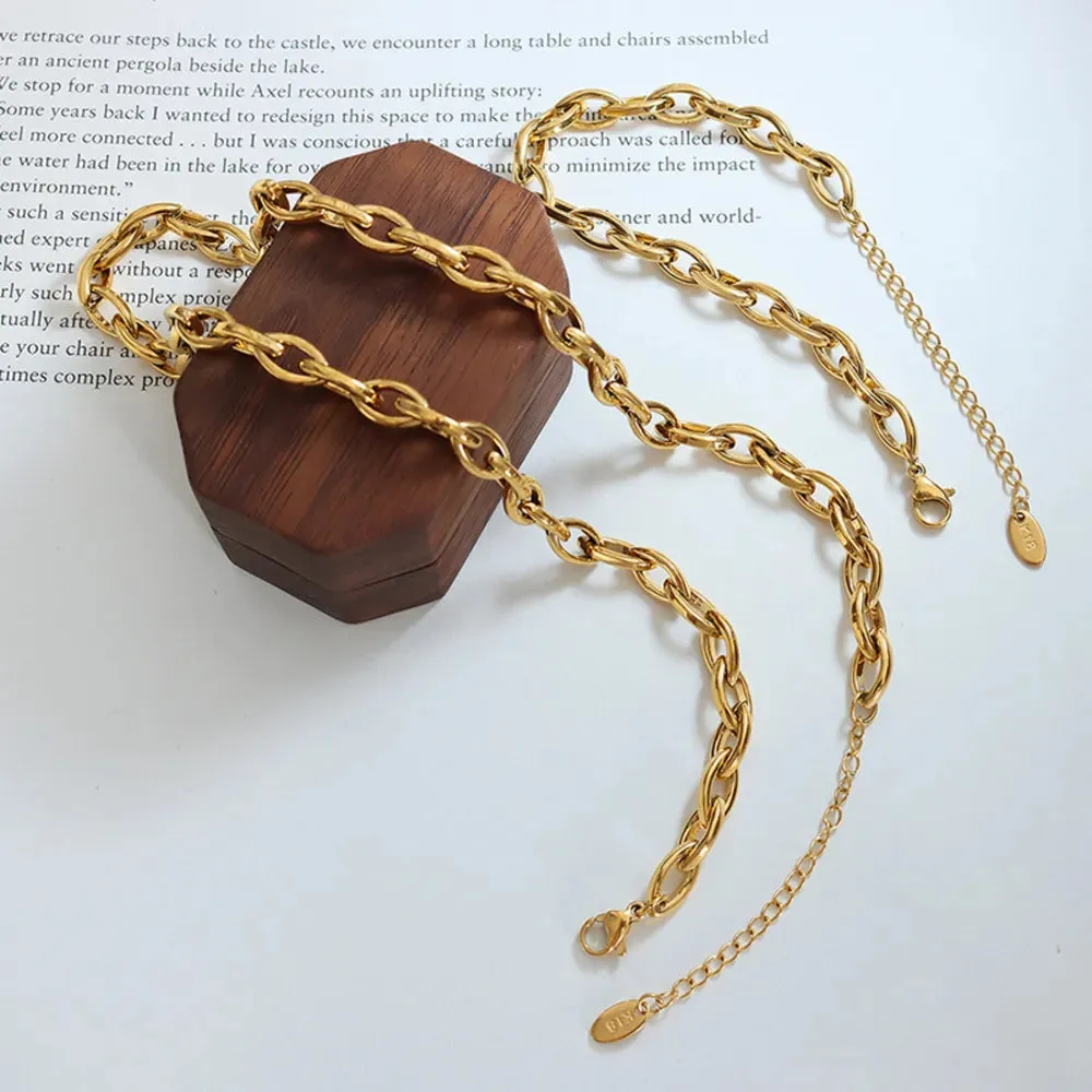 Titanium Steel Chain Bracelet sold by Gigi Laurent