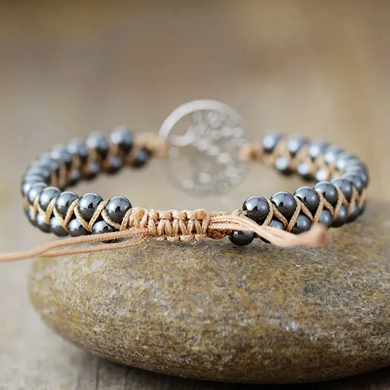 Alloy Natural Stone Braided Bracelet sold by Gigi Laurent product image thumbnail 2
