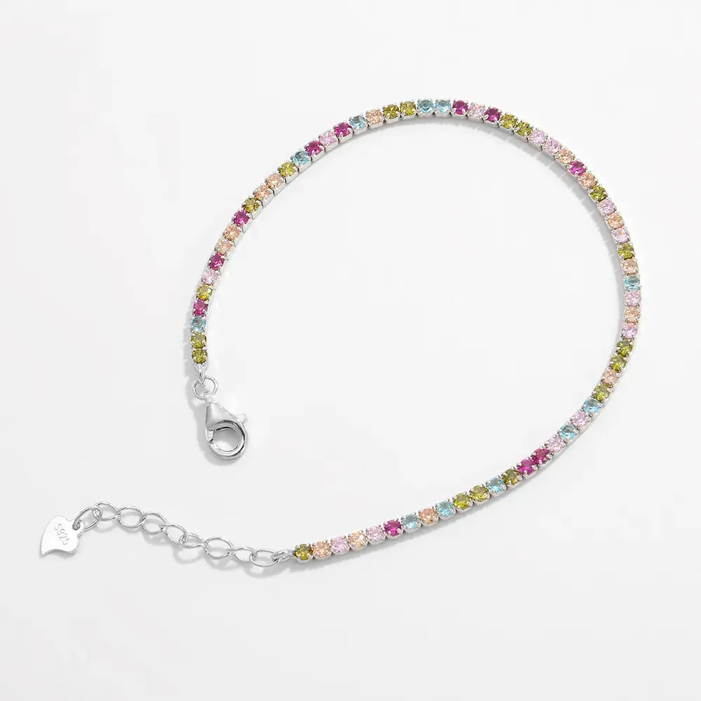 Inlaid Zircon 925 Sterling Silver Bracelet sold by Gigi Laurent product image thumbnail 3