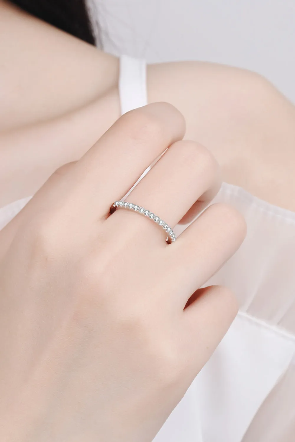 Curious Time 925 Sterling Silver Moissanite Ring sold by Gigi Laurent product image thumbnail 2