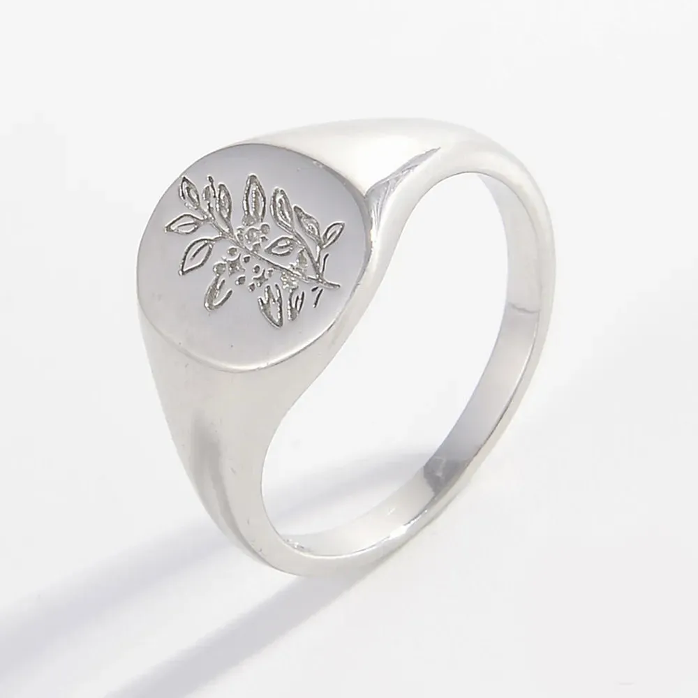 925 Sterling Silver Signet Ring sold by Gigi Laurent product image thumbnail 2