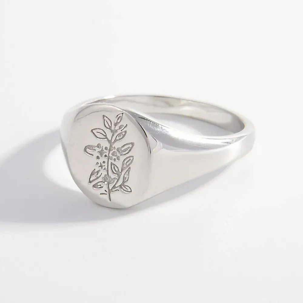 925 Sterling Silver Signet Ring sold by Gigi Laurent product image thumbnail 4