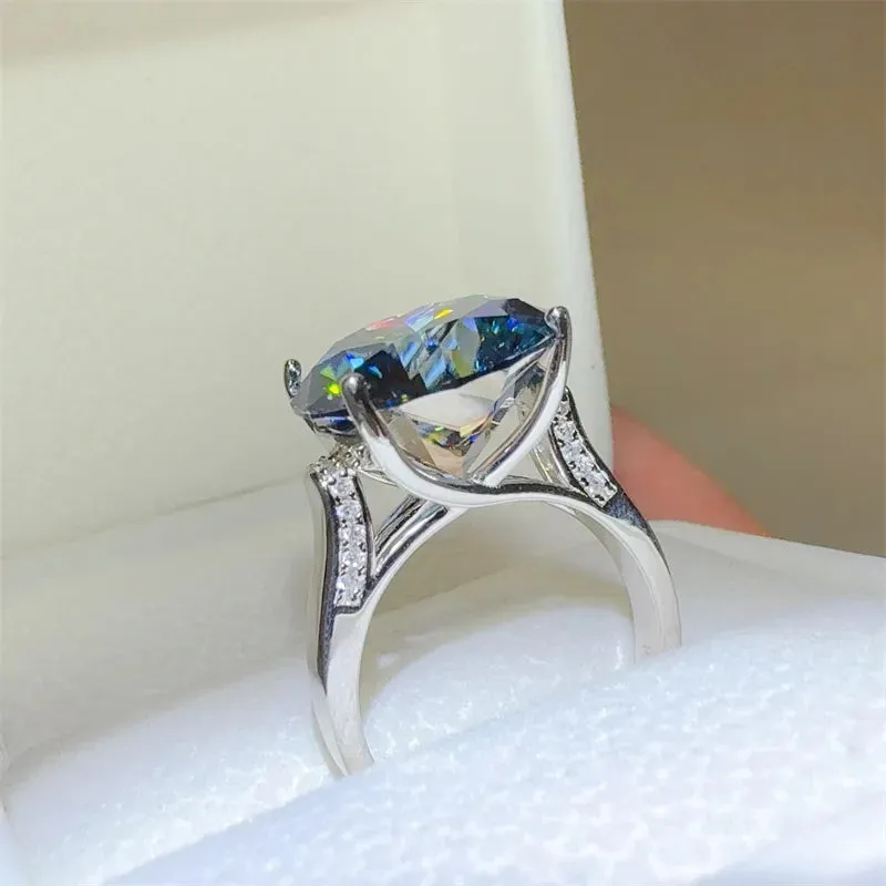 10 Carat 925 Sterling Silver Moissanite Ring sold by Gigi Laurent product image thumbnail 5