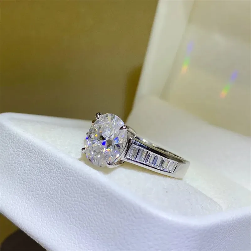 3 Carat Moissanite 925 Sterling Silver Ring sold by Gigi Laurent product image thumbnail 4