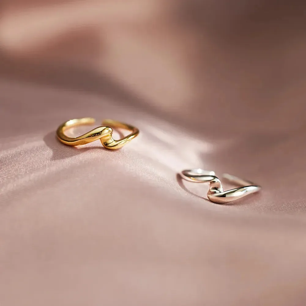 925 Sterling Silver Twisted Open Ring sold by Gigi Laurent product image thumbnail 4