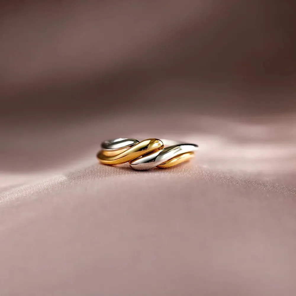 925 Sterling Silver Twisted Open Ring sold by Gigi Laurent product image thumbnail 5