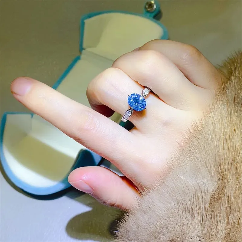 2 Carat Moissanite 925 Sterling Silver Ring sold by Gigi Laurent