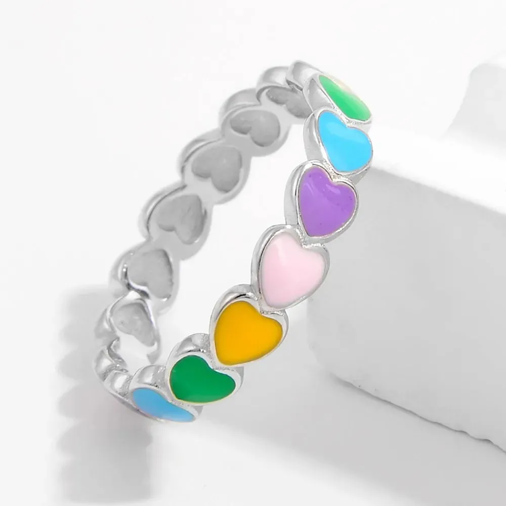 925 Sterling Silver Drip Oil Heart Ring sold by Gigi Laurent product image thumbnail 3