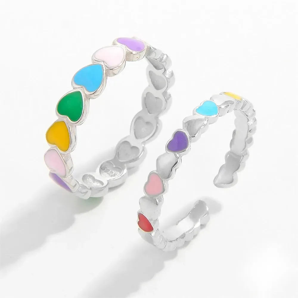 925 Sterling Silver Drip Oil Heart Ring sold by Gigi Laurent