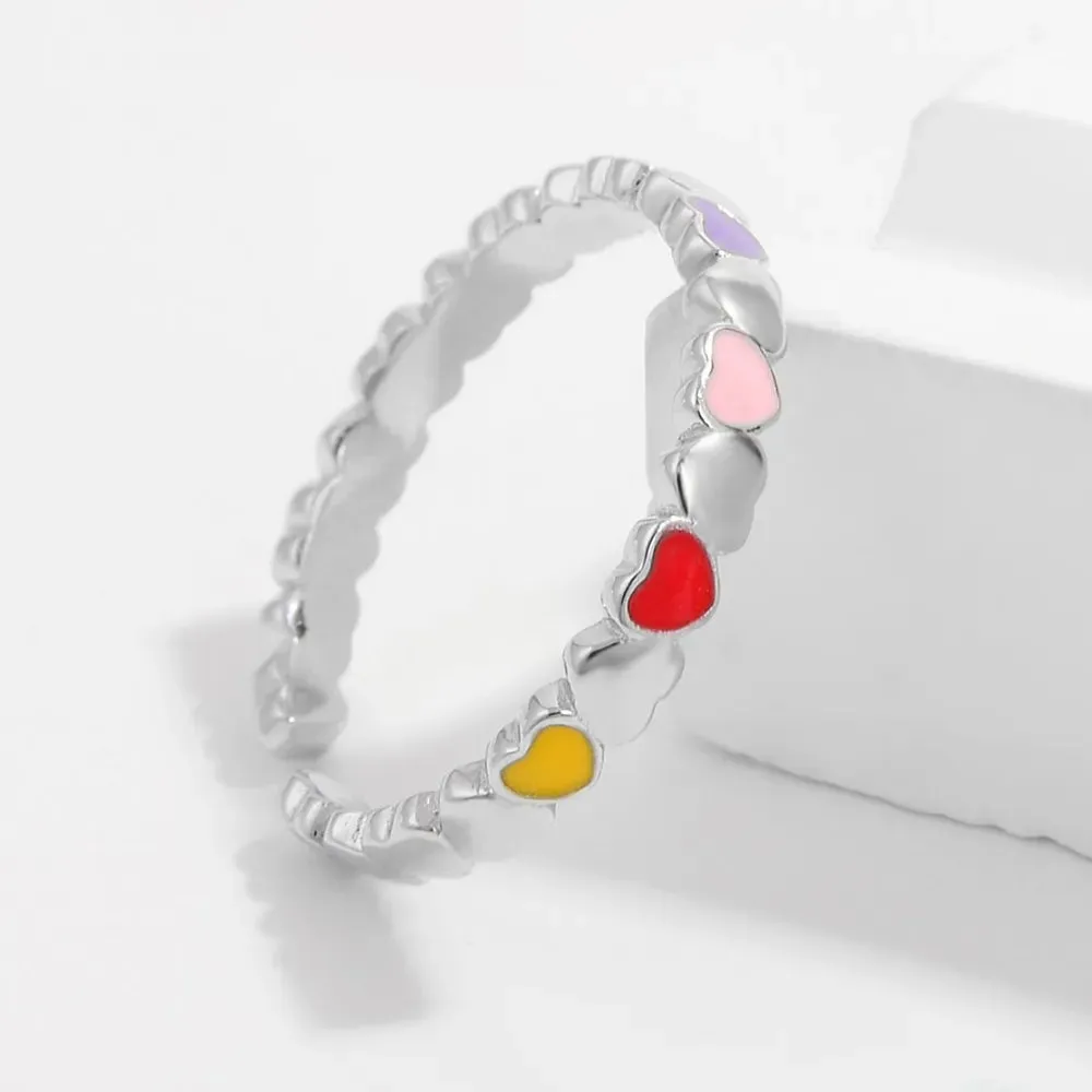 925 Sterling Silver Drip Oil Heart Ring sold by Gigi Laurent product image thumbnail 5