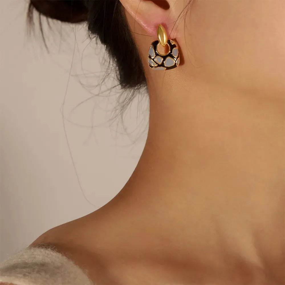 Copper Oil Drip Earrings sold by Gigi Laurent product image thumbnail 4