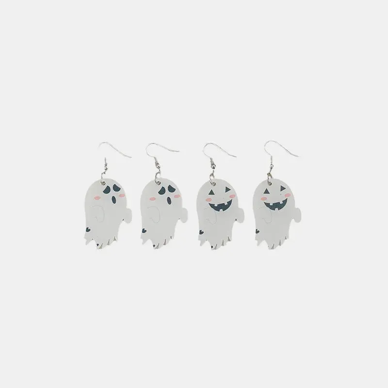 2 Piece Alloy Acrylic Ghost Dangle Earrings sold by Gigi Laurent