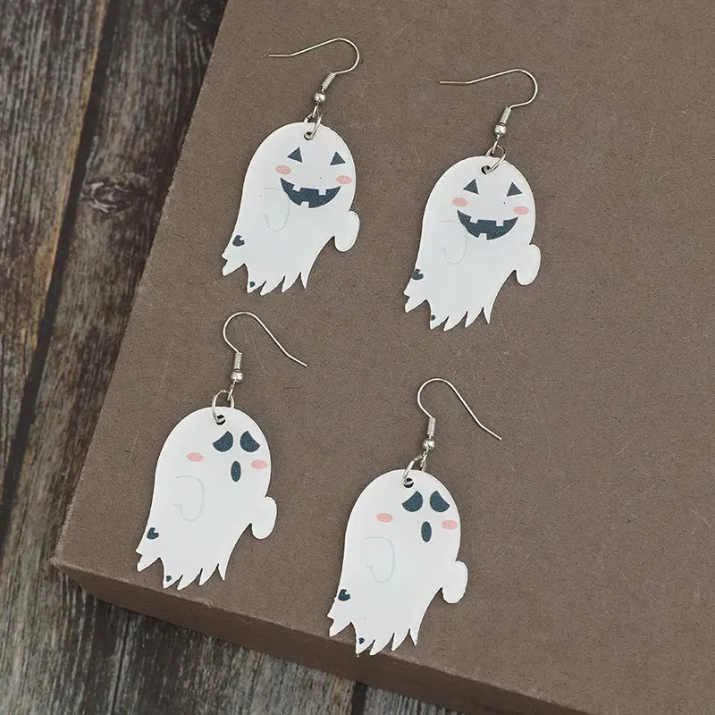 2 Piece Alloy Acrylic Ghost Dangle Earrings sold by Gigi Laurent product image thumbnail 4