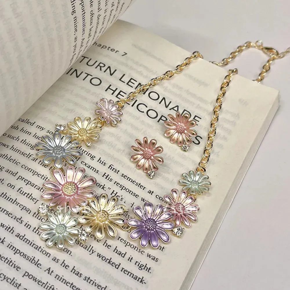 Alloy Drip Oil Flower Stud Earrings sold by Gigi Laurent product image thumbnail 3