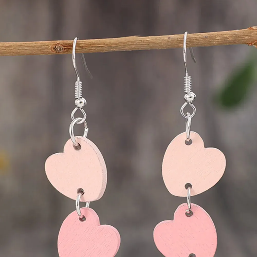 Heart Wood Dangle Earrings sold by Gigi Laurent product image thumbnail 3