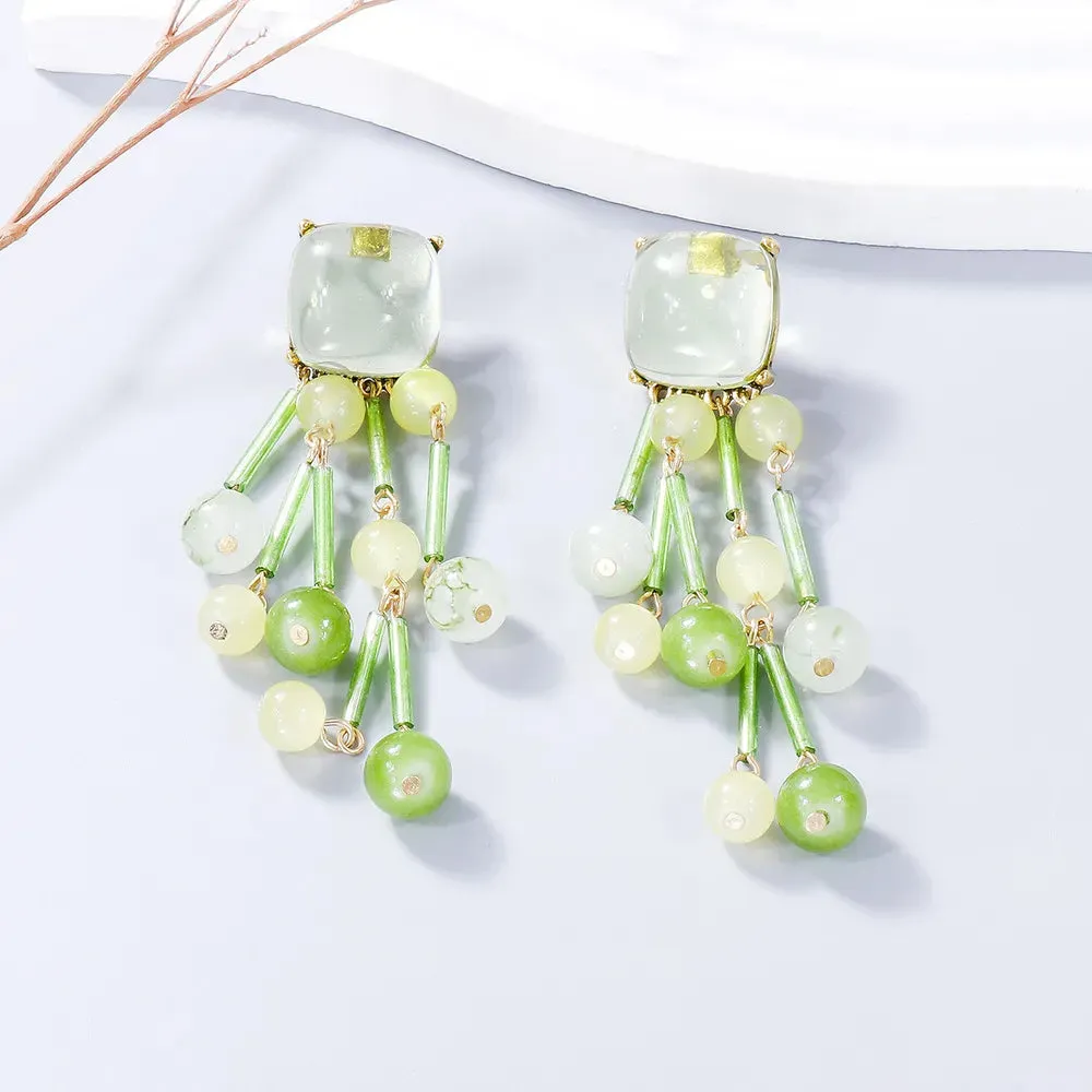 Acrylic Bead Dangle Earrings sold by Gigi Laurent product image thumbnail 3