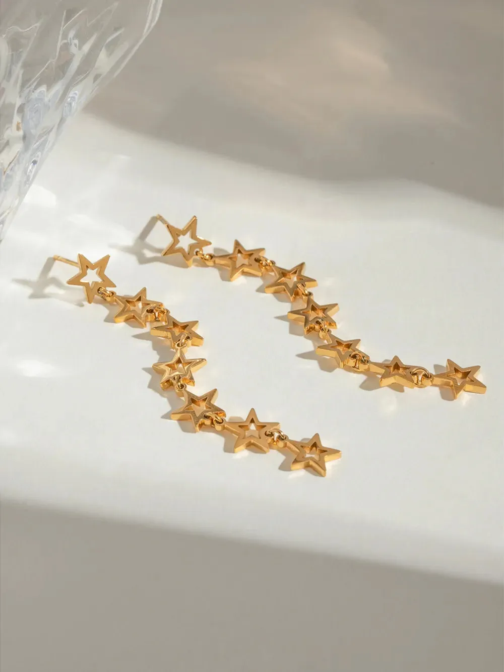 Stainless Steel Cutout Star Earrings sold by Gigi Laurent product image thumbnail 3