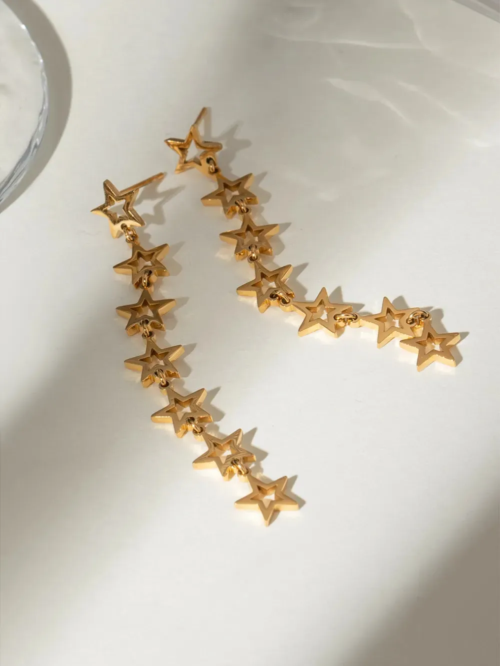 Stainless Steel Cutout Star Earrings sold by Gigi Laurent product image thumbnail 4