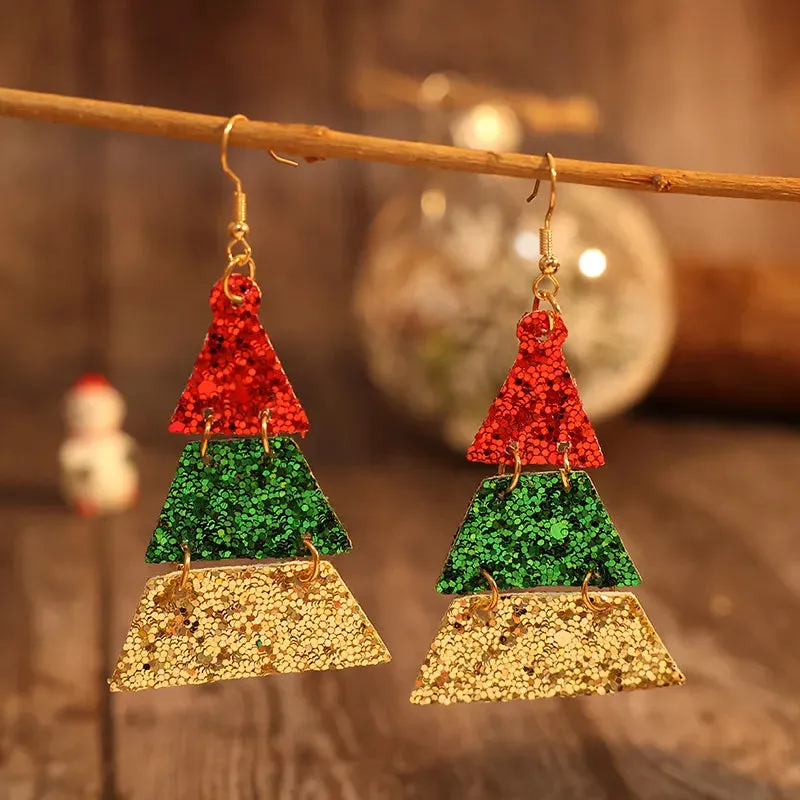 PU Leather Sequin Earrings sold by Gigi Laurent