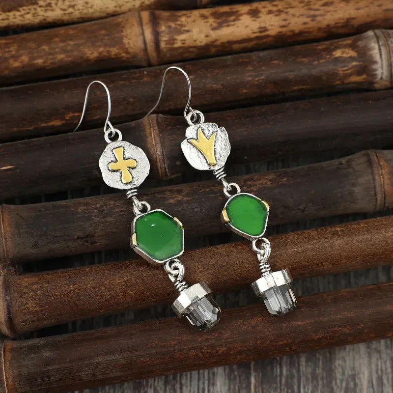 Alloy Asymmetric Earrings sold by Gigi Laurent product image thumbnail 3