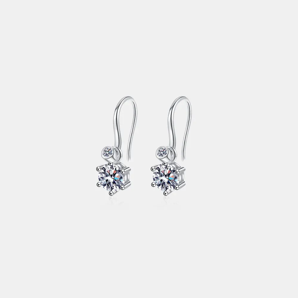 2 Carat Moissanite 925 Sterling Silver Earrings sold by Gigi Laurent