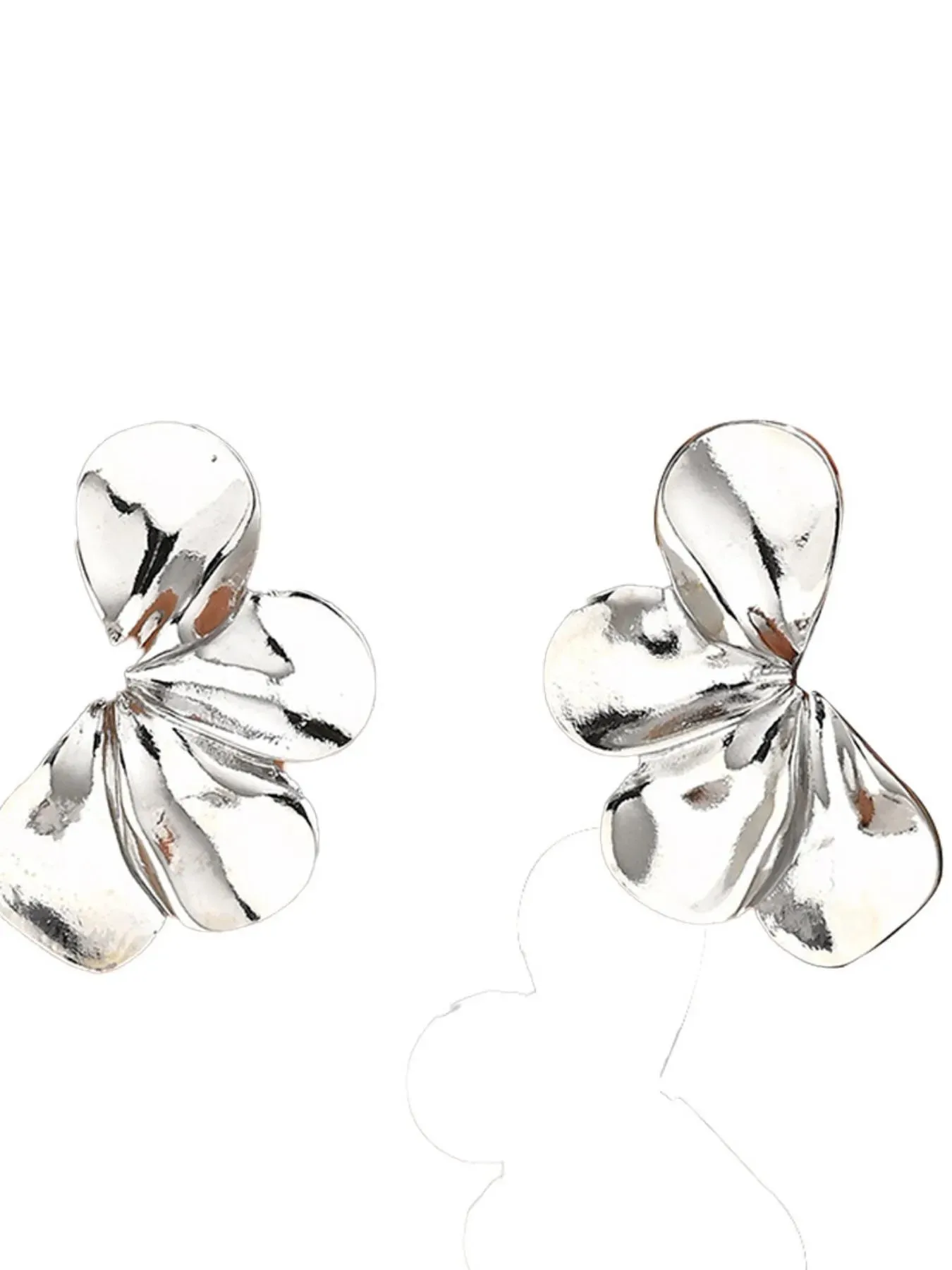 Stainless Steel Flower Earrings sold by Gigi Laurent product image thumbnail 4