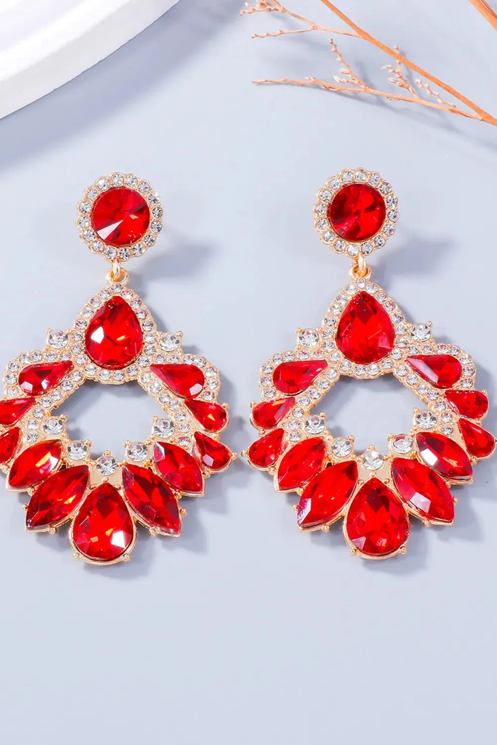 Alloy Rhinestone Dangle Earrings sold by Gigi Laurent product image thumbnail 4