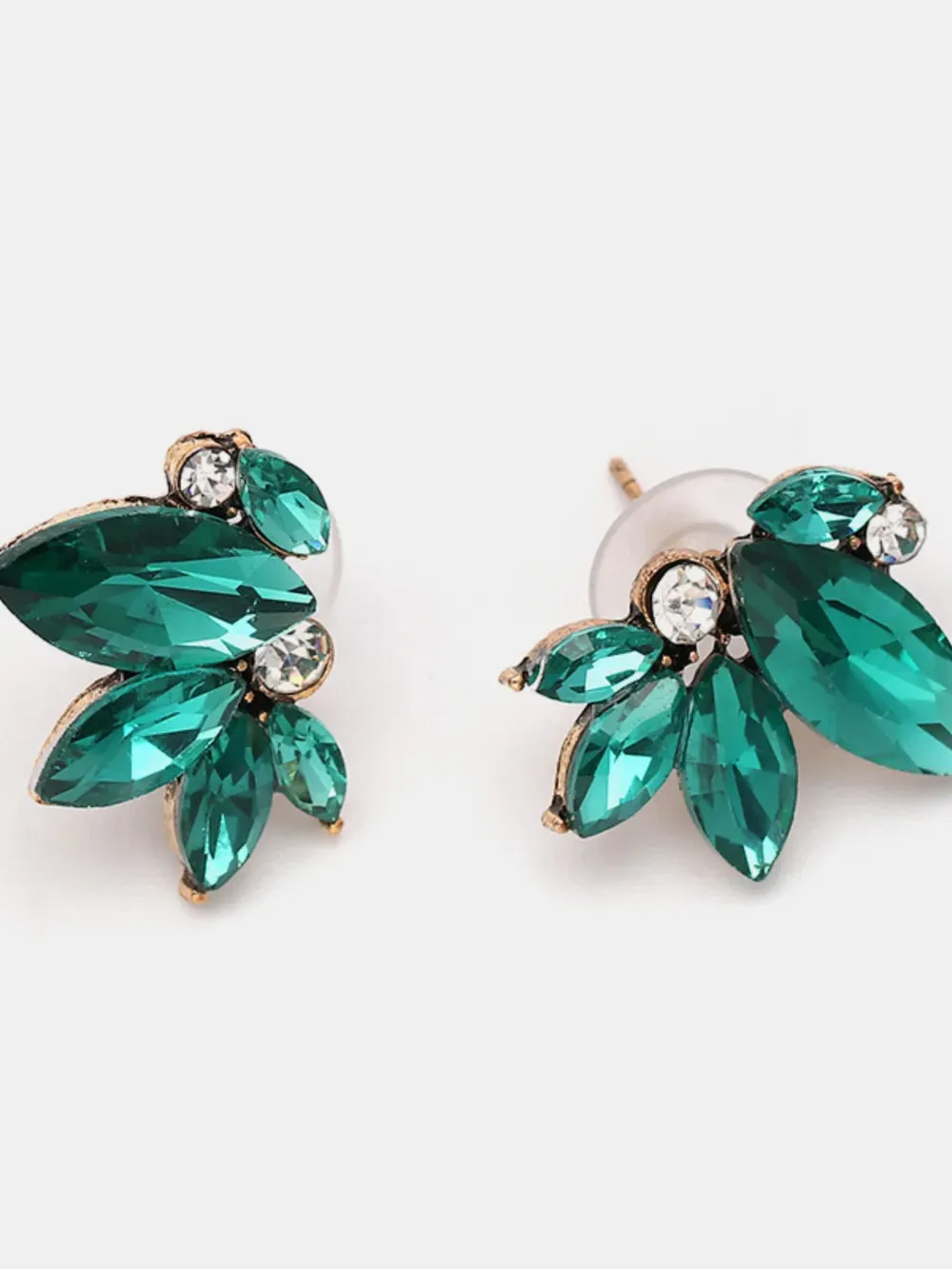 Alloy Rhinestone Flower Stud Earrings sold by Gigi Laurent product image thumbnail 5