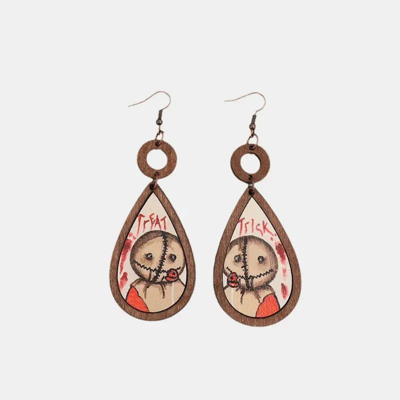 Wooden Teardrop Shape Earrings sold by Gigi Laurent