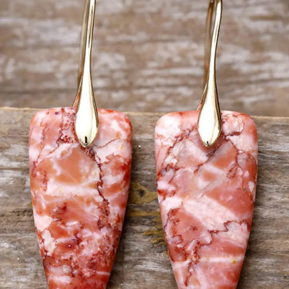 Natural Stone Geometric Shape Earrings sold by Gigi Laurent product image thumbnail 5