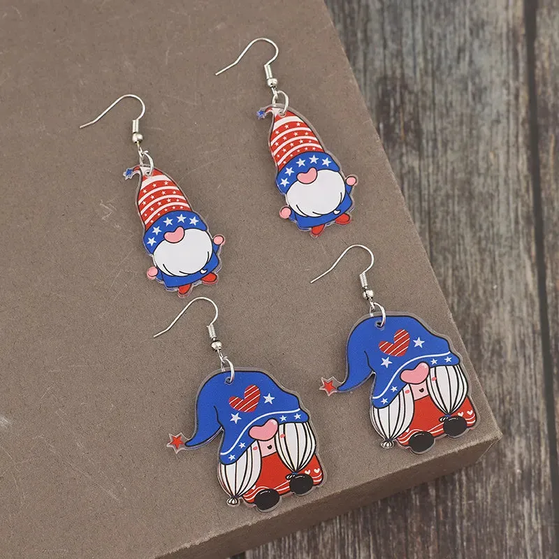2 Pair Acrylic Gnome Earrings sold by Gigi Laurent product image thumbnail 4