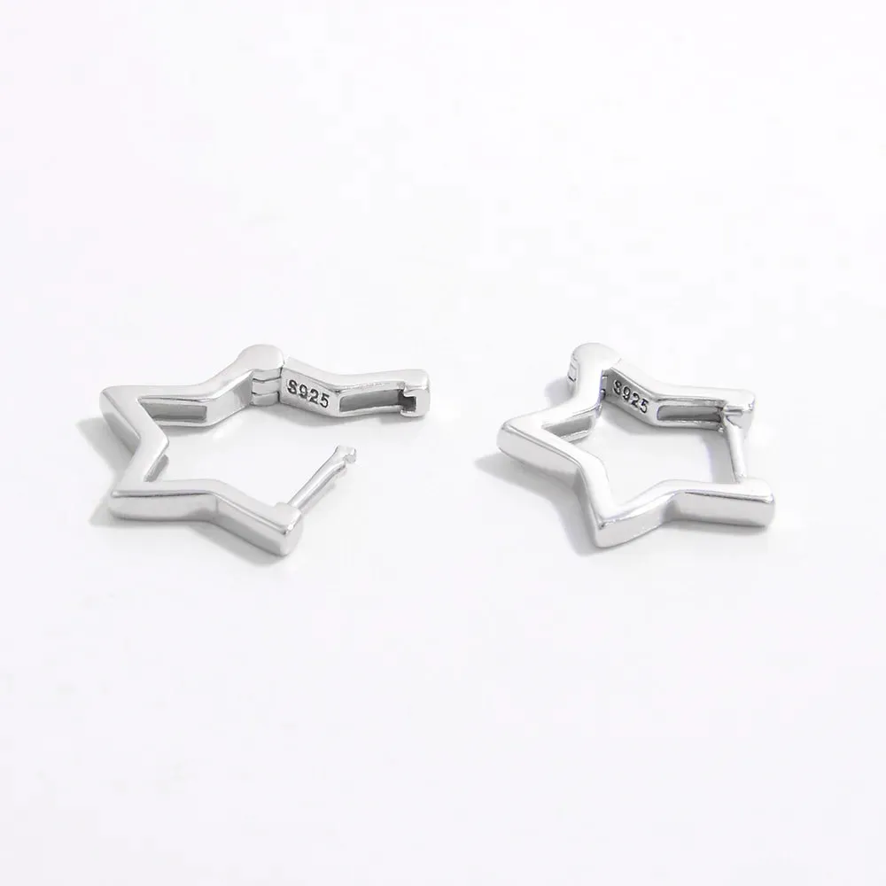 925 Sterling Silver Star Earrings sold by Gigi Laurent product image thumbnail 2