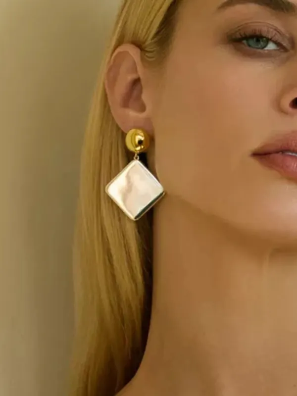 Square Shape Drop Earrings sold by Gigi Laurent