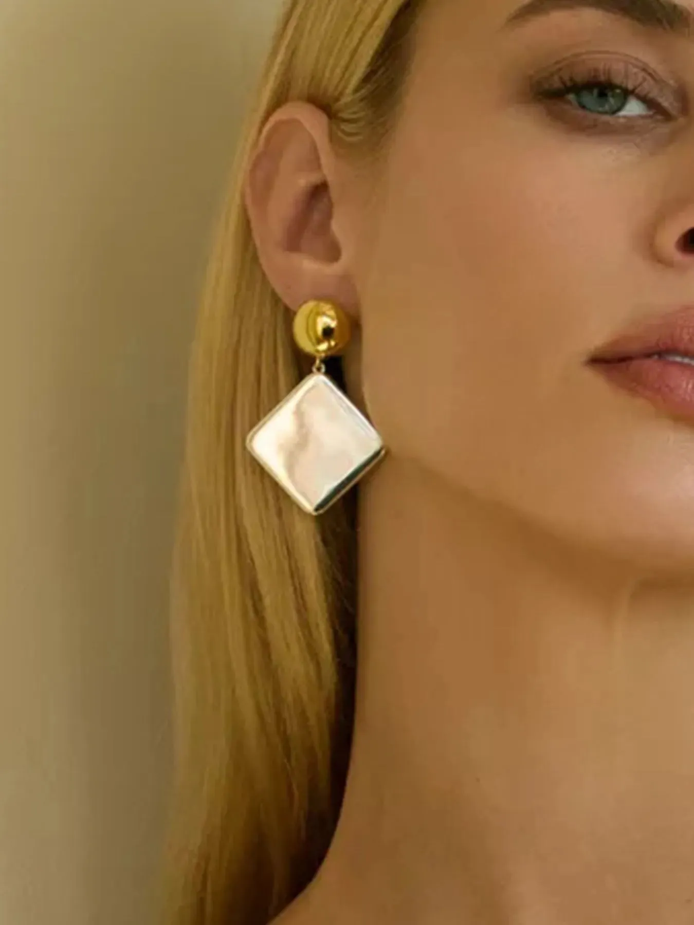 Square Shape Drop Earrings sold by Gigi Laurent