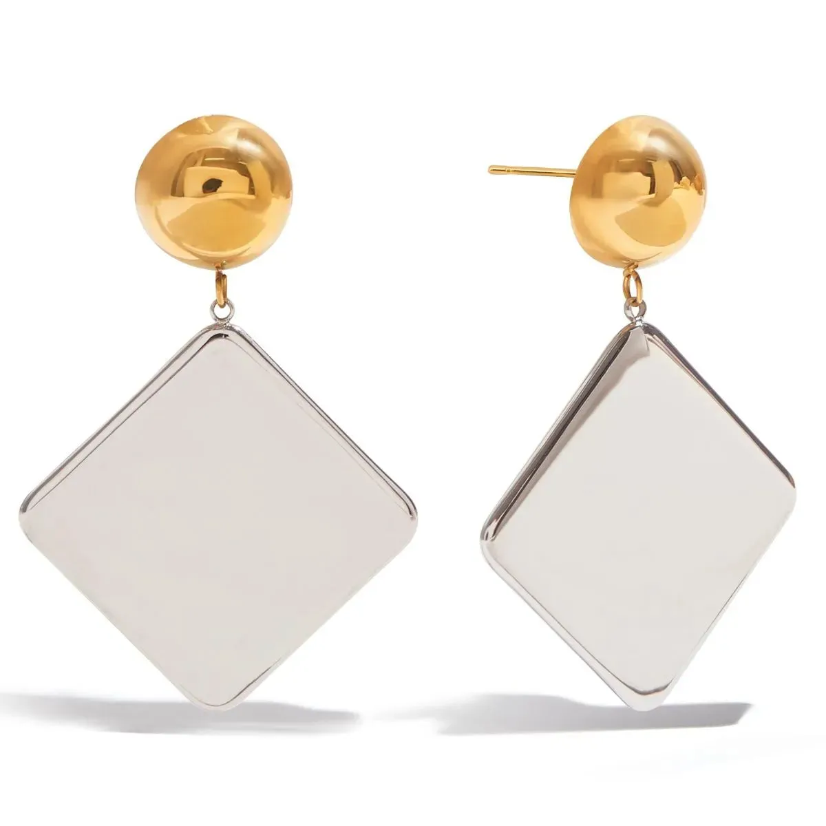 Square Shape Drop Earrings sold by Gigi Laurent product image thumbnail 4