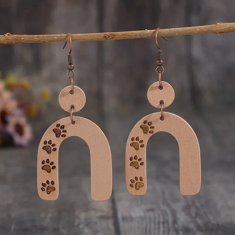 Geometric Shape Wooden Earrings sold by Gigi Laurent