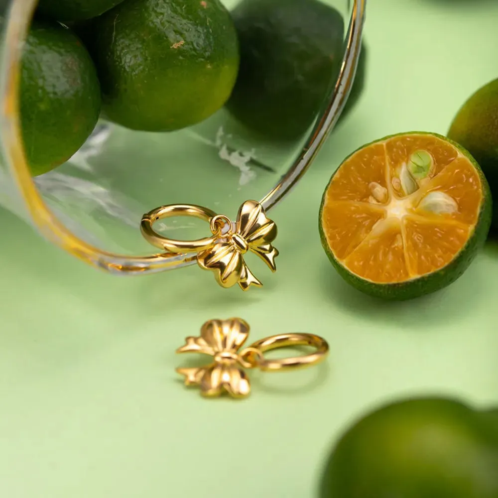 18K Gold-Plated Bow Earrings sold by Gigi Laurent product image thumbnail 5