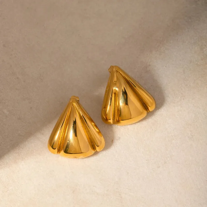 Stainless Steel Seashell Shape Earrings sold by Gigi Laurent