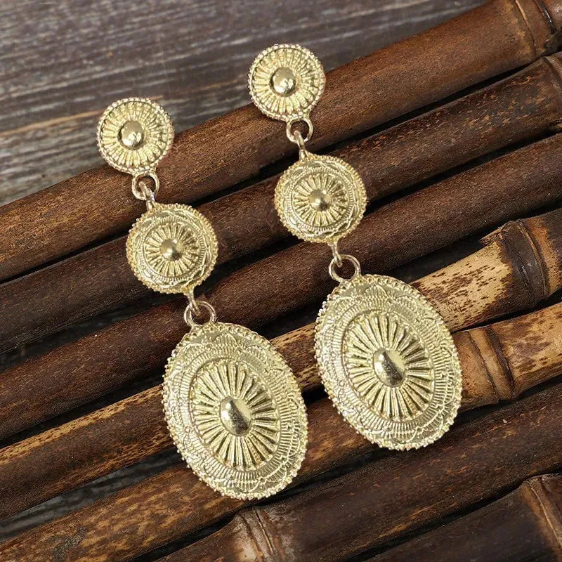 Vintage Alloy Dangle Earrings sold by Gigi Laurent product image thumbnail 5