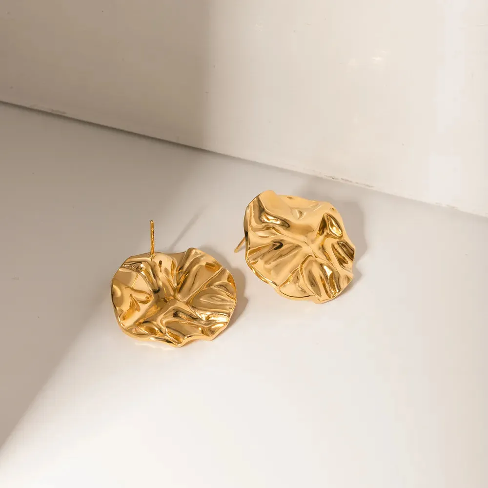 18K Gold-Plated Stud Earrings sold by Gigi Laurent product image thumbnail 2