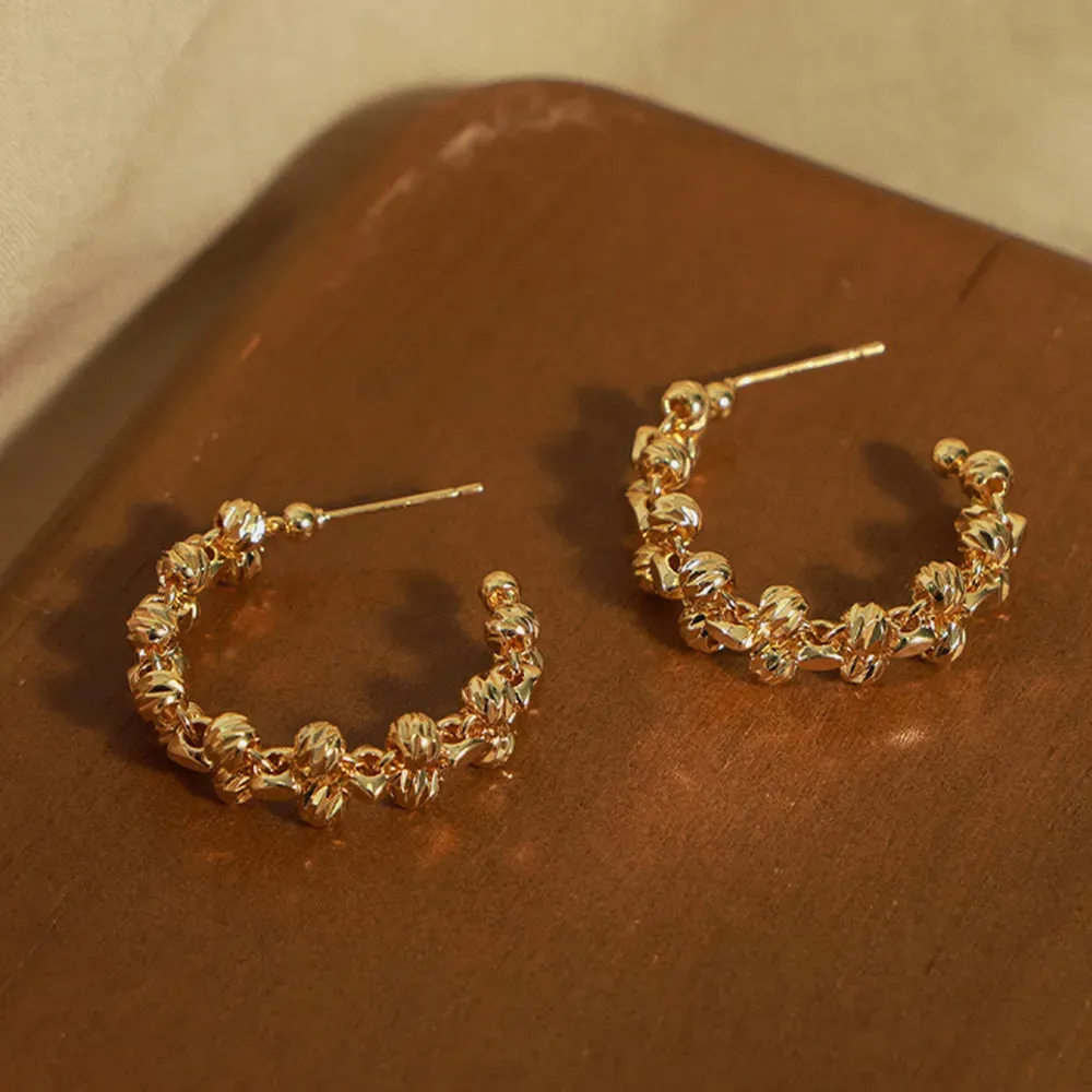 Titanium Steel C-Hoop Earrings sold by Gigi Laurent product image thumbnail 3