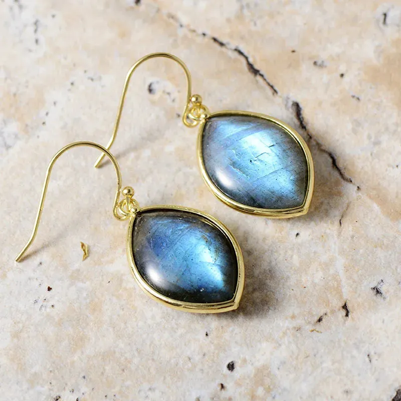 Copper Stone Teardrop Earrings sold by Gigi Laurent product image thumbnail 2